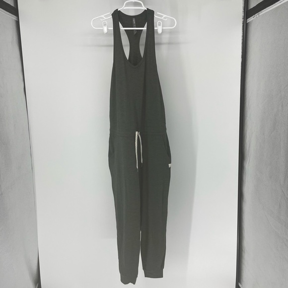 VUORI NWT LUX ROMPER JUMPSUIT CHARCOAL GREY HEATHER SMALL LARGE - Picture 3 of 8